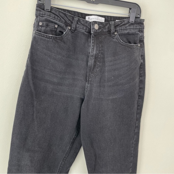 American Tall Jada Mom Jean 27 T Black Denim High Rise - Picture 3 of 10